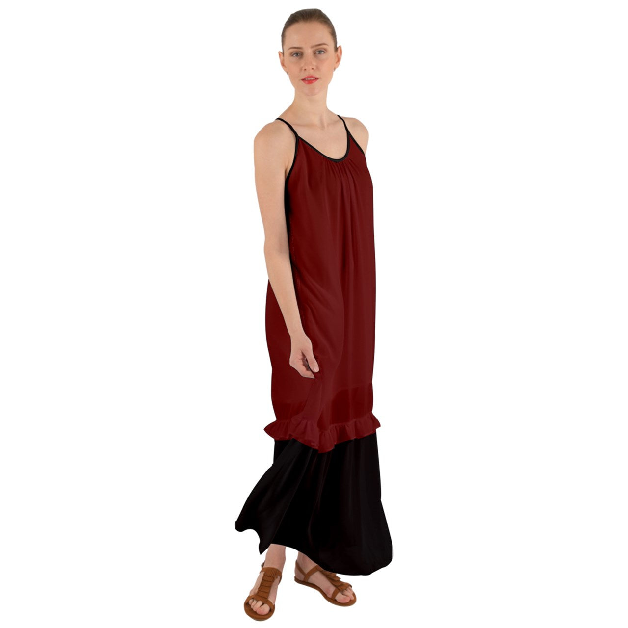 Redrum Cami Maxi Ruffle Chiffon Underdress