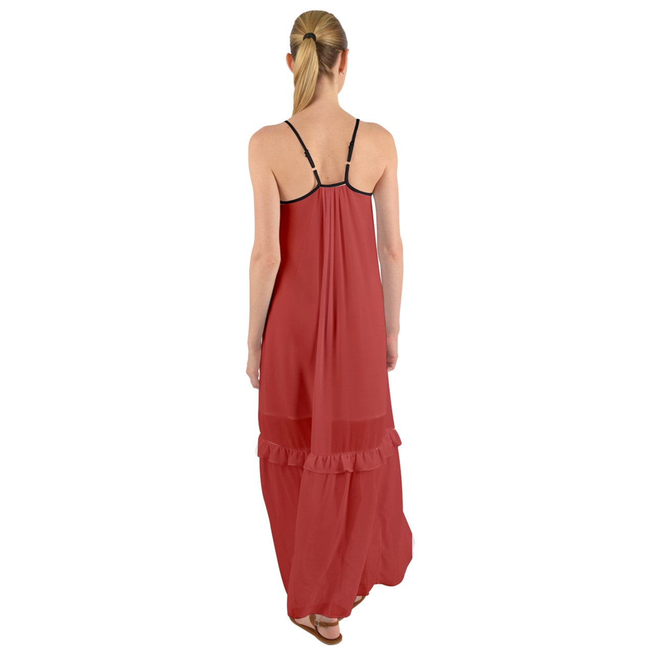 Cherry Jubilee Cami Maxi Ruffle Chiffon Underdress