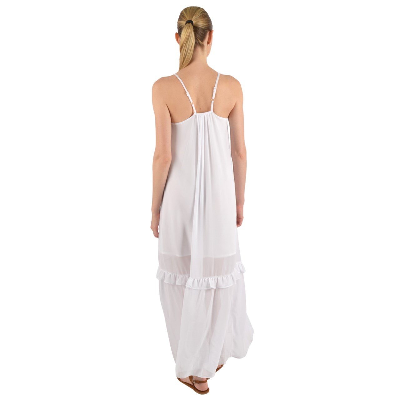 Fresh Paper Cami Maxi Ruffle Chiffon Underdress