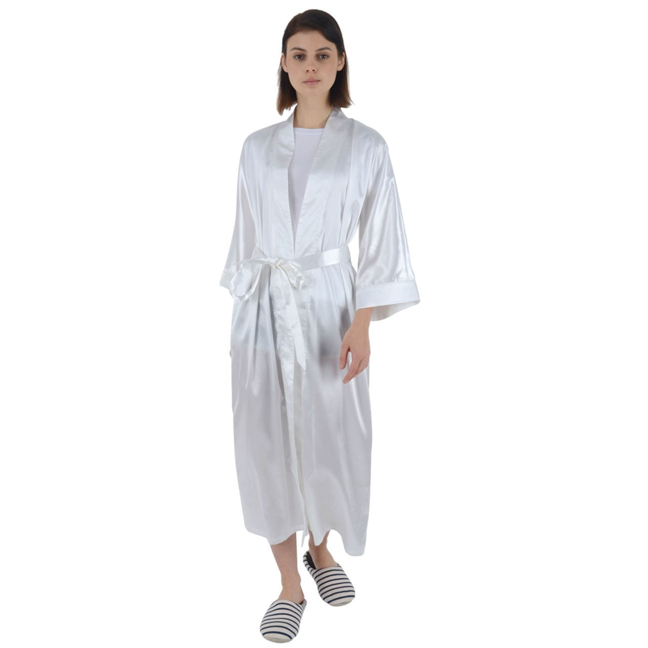Fresh Paper Maxi Satin Robe
