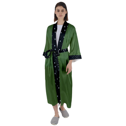 Swampfog Maxi Satin Robe