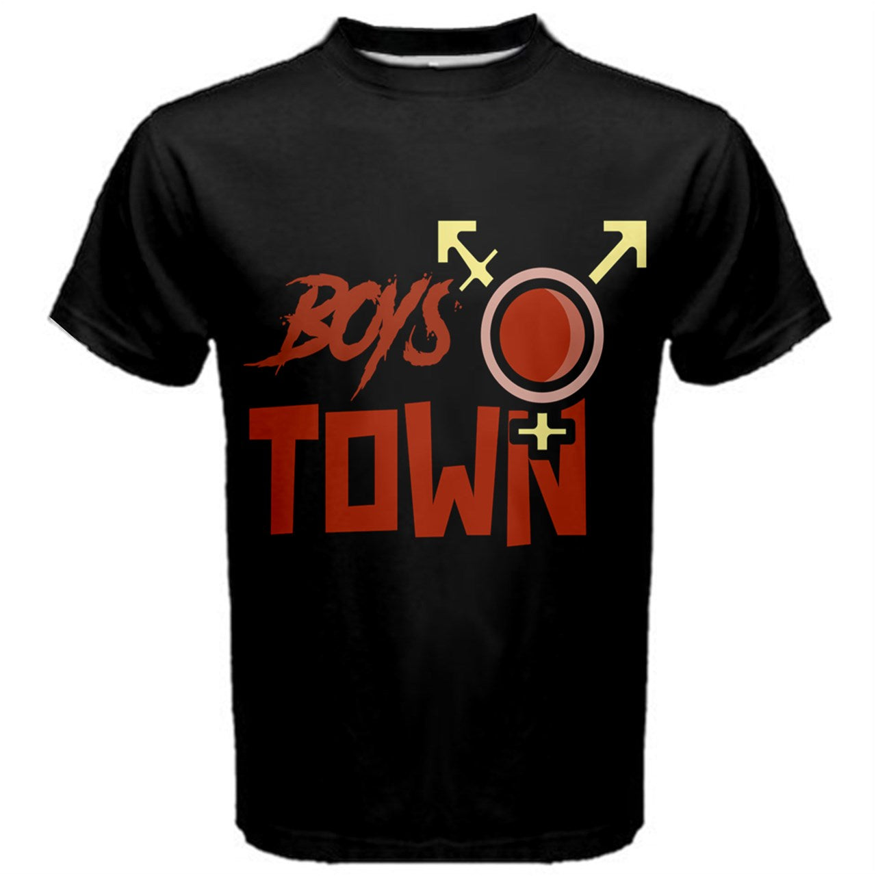 Boys Town Black Cotton Tee