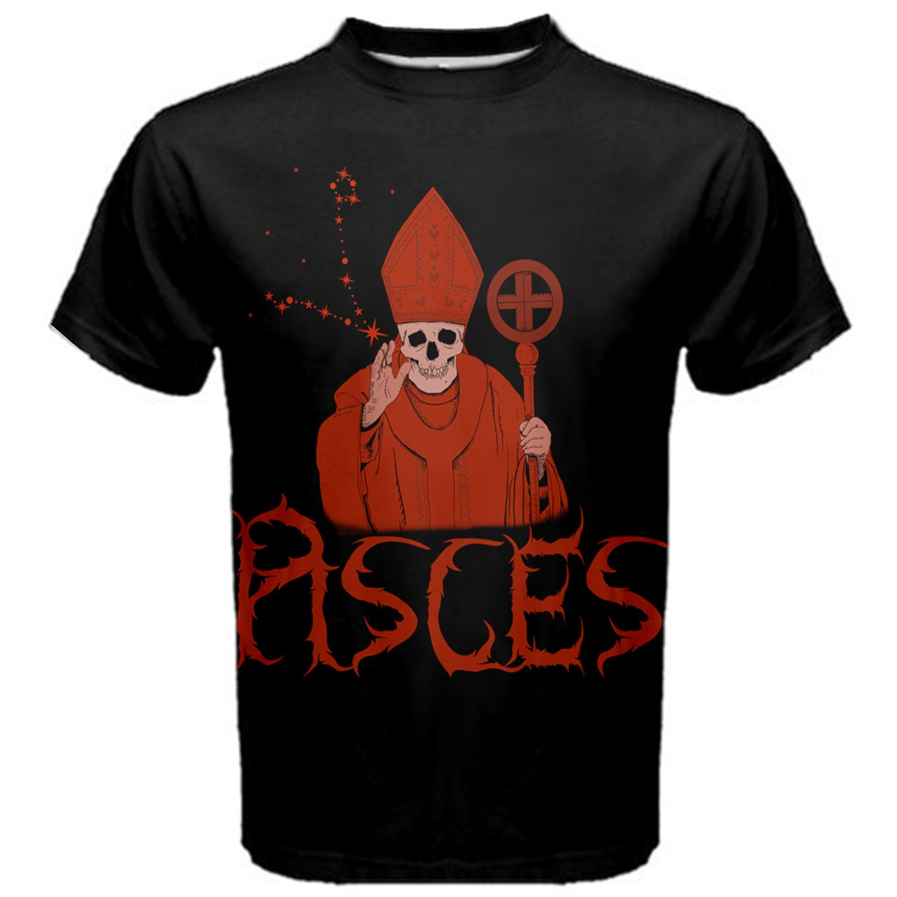 Pisces Metal Zodiac Cotton Tee
