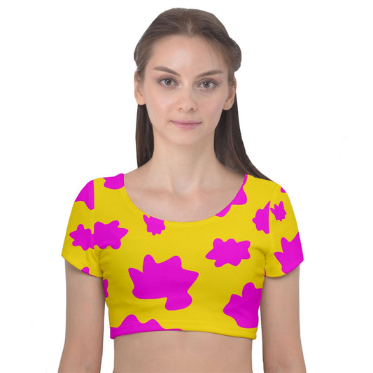 Sue C's Grown Up Velvet Crop Top