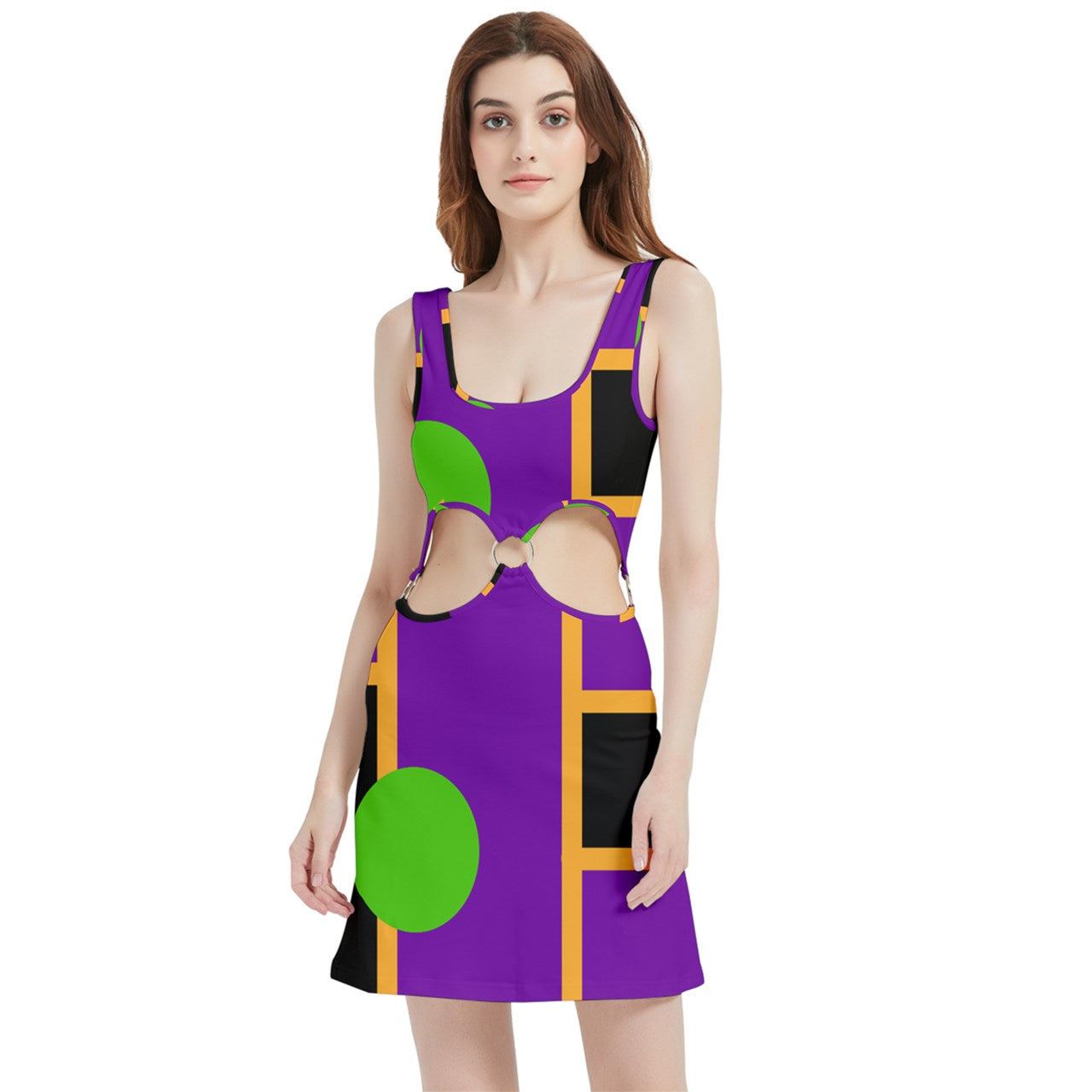 Hallow Eve Mod Bubble Velvet Cutout Dress