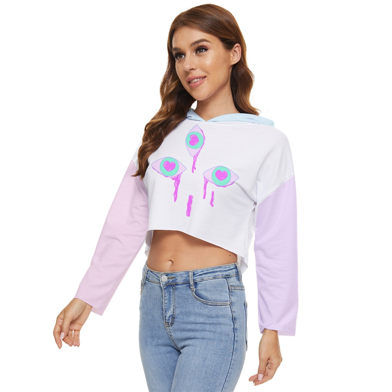 Third Eye Lightweight Cropped Hoodie