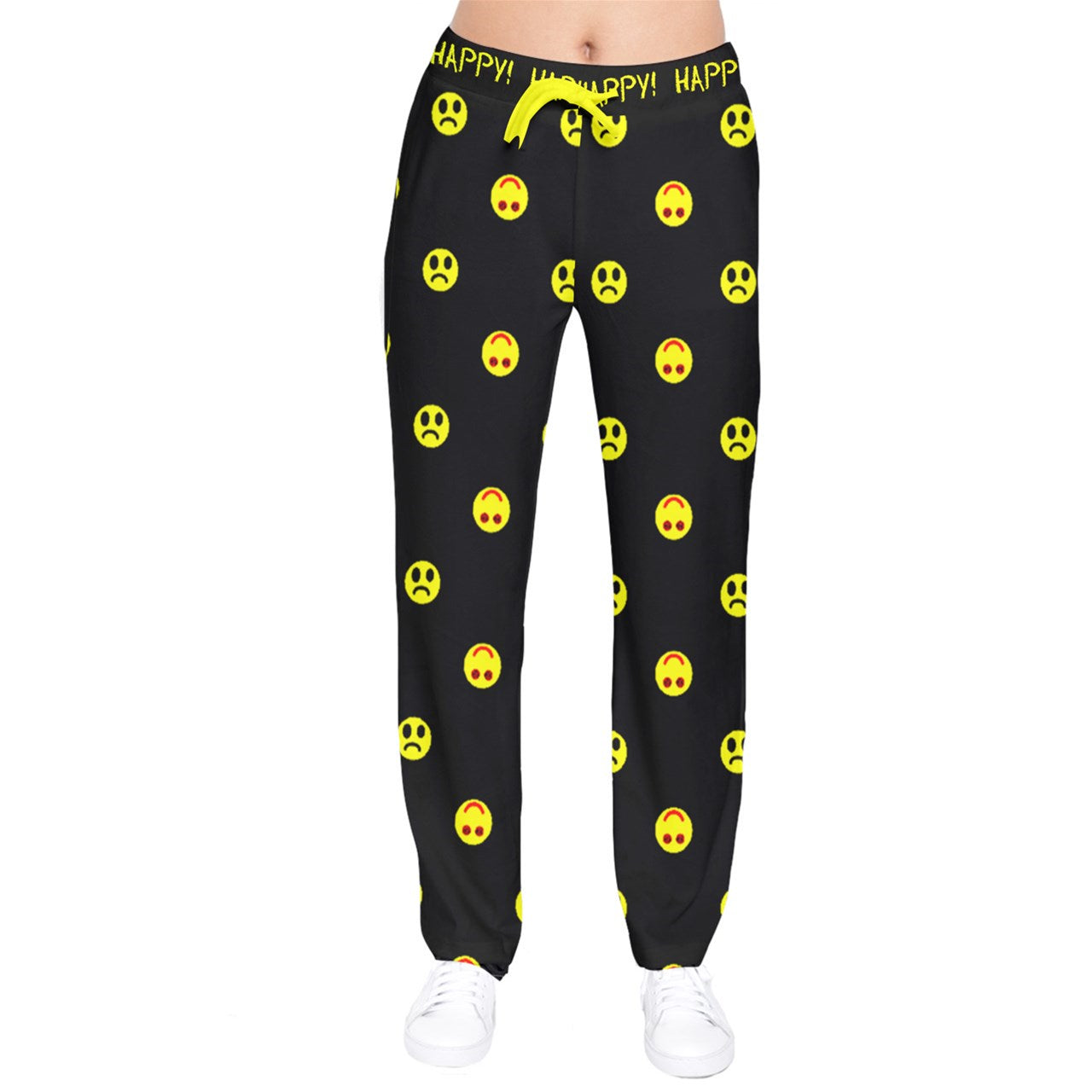 Twisted Smiley dark Velvet Sweat Pants