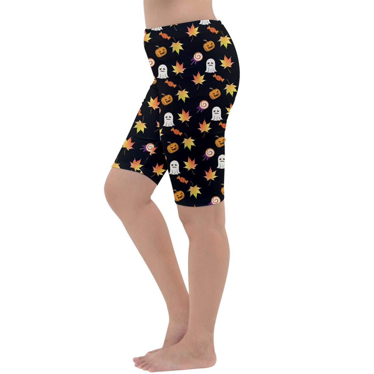 Jack-O Sweet Leaf Cropped Leggings