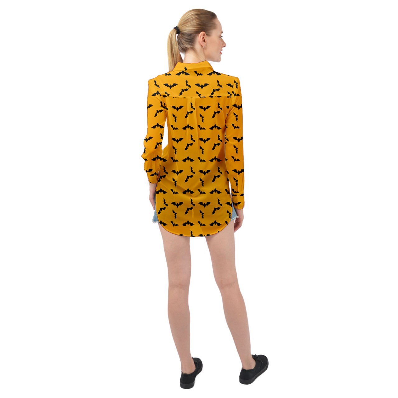 Batty Long Sleeve Chiffon Shirt