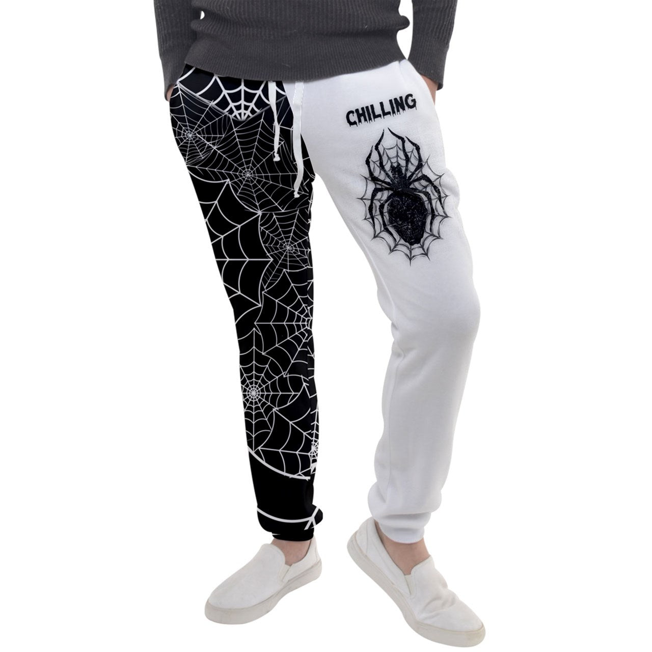 Black Web Chilling Jogger Sweatpants