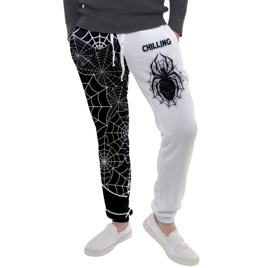 Black Web Chilling Jogger Sweatpants