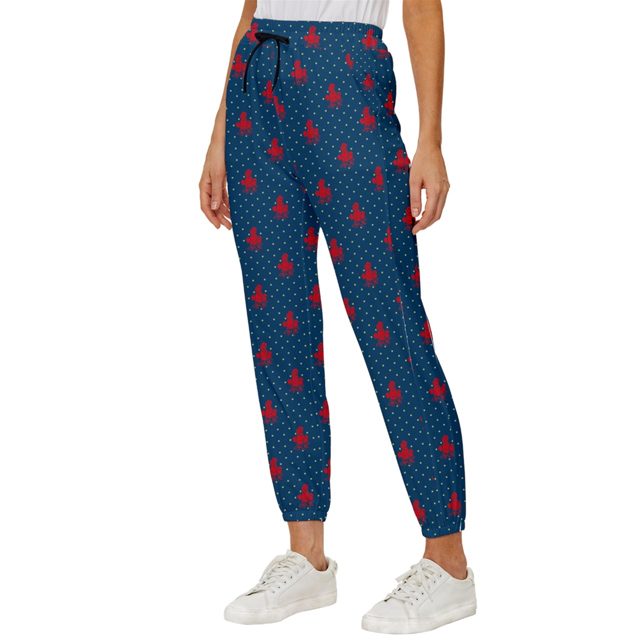 Twilight Rose Cropped Drawstring Pants