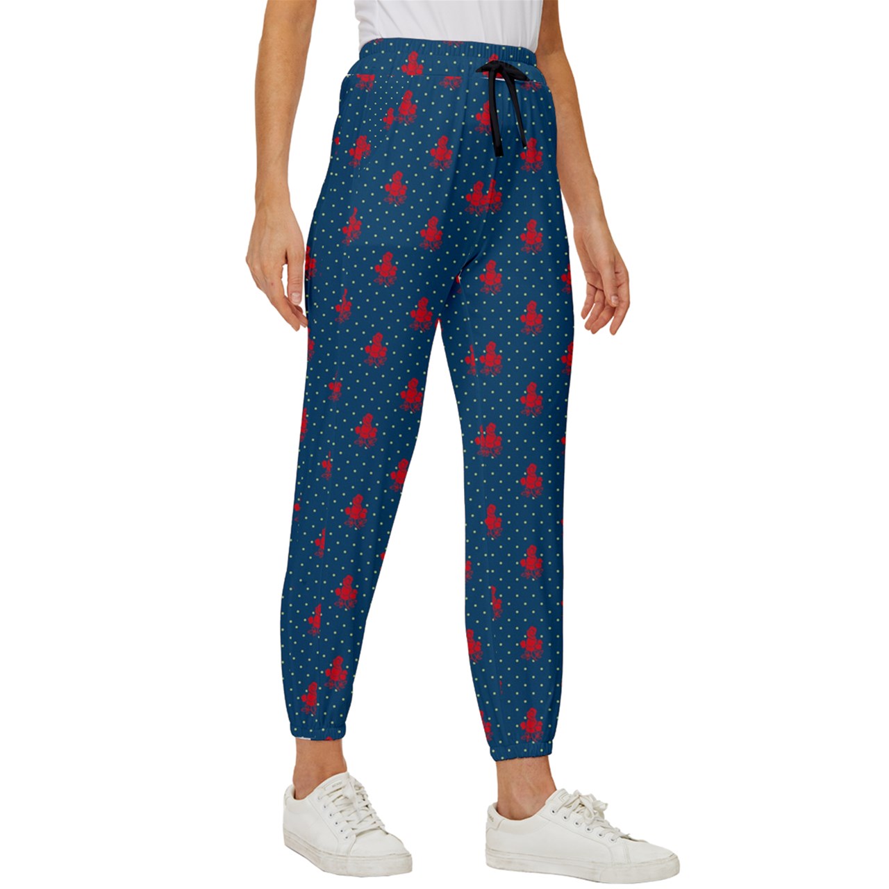 Twilight Rose Cropped Drawstring Pants
