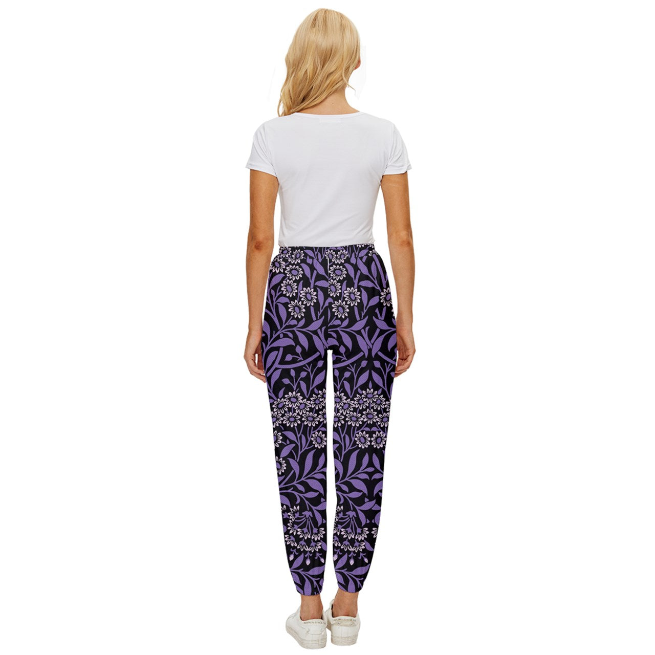 Moonlight Bloom Cropped Drawstring Pants