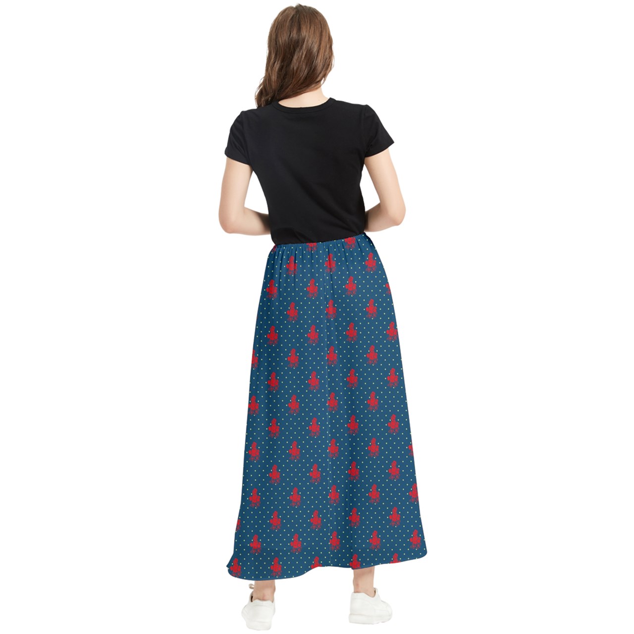 Twilight Rose Maxi Chiffon Skirt