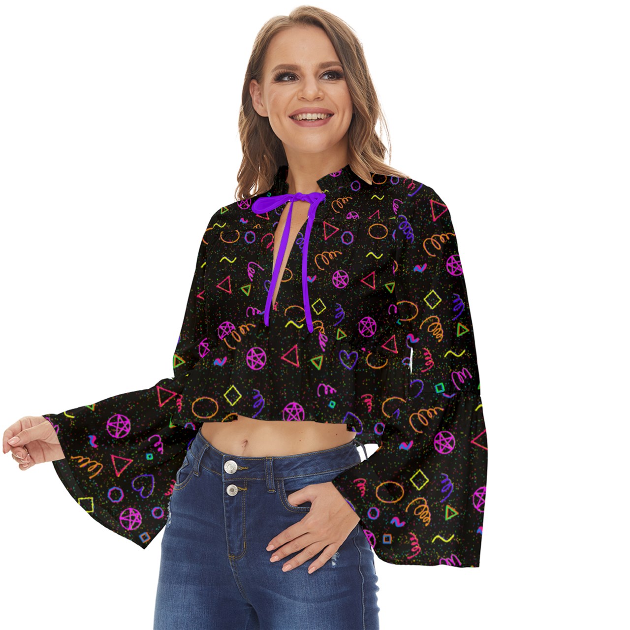 Teawitch Memphis 3 Boho Long Bell Sleeve Top