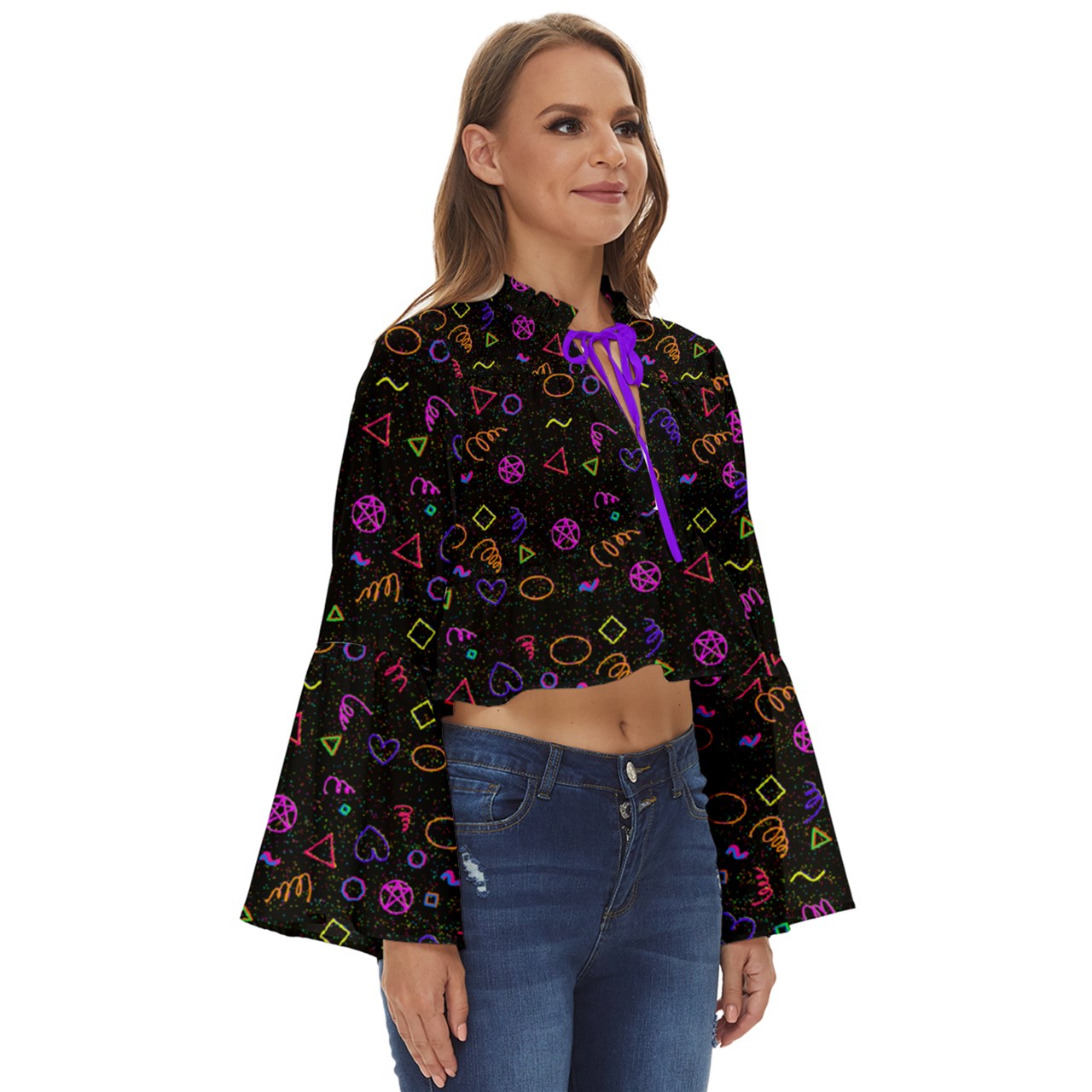 Teawitch Memphis 3 Boho Long Bell Sleeve Top