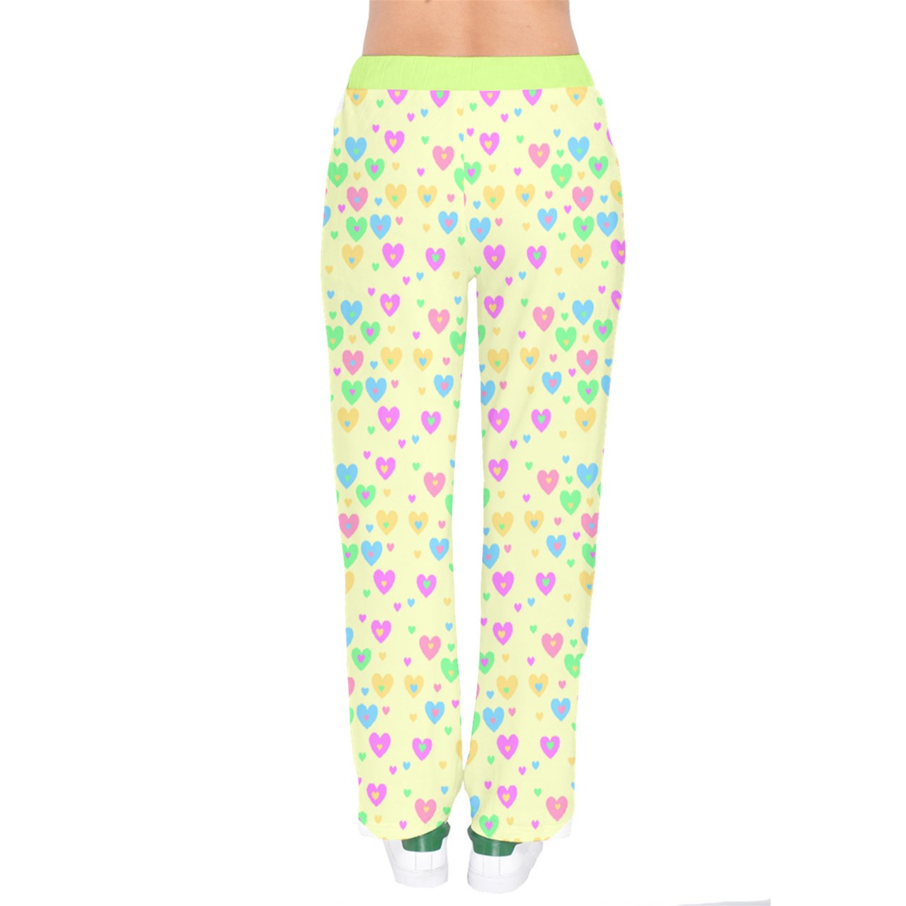 Soft Hearts velvet Drawstring Pants