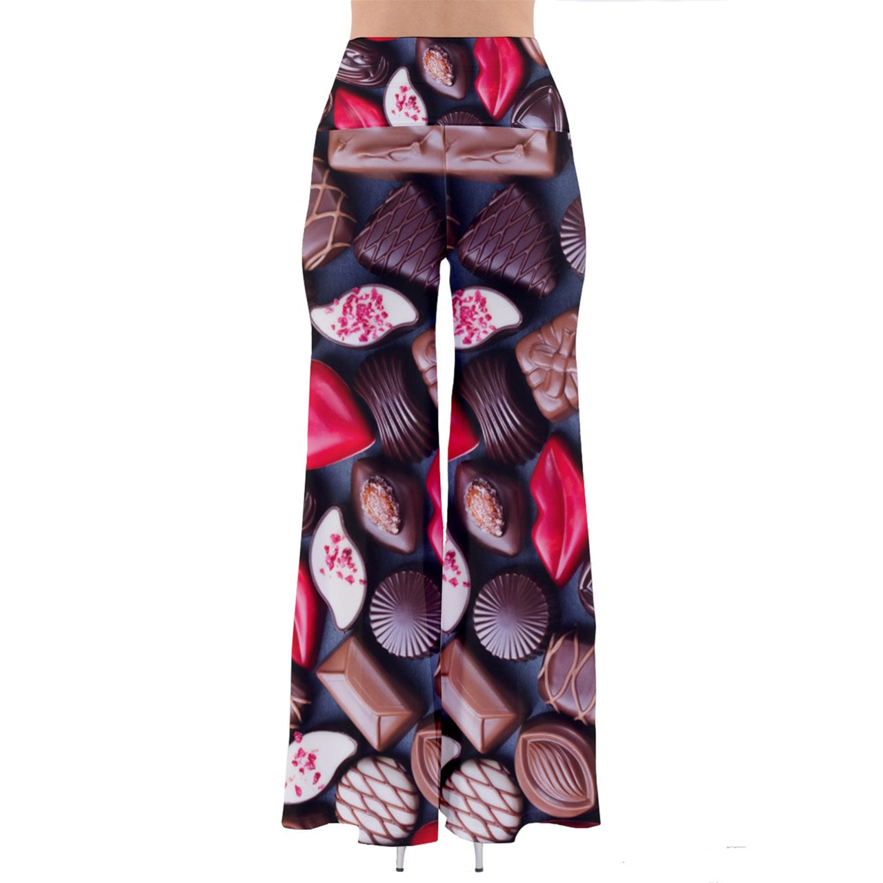 Chocolate Hearts So Vintage Palazzo Pants