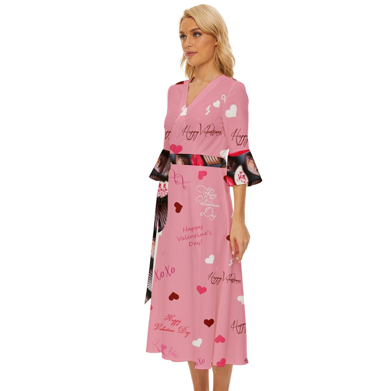 Sweet Valentine's Midsummer Wrap Dress