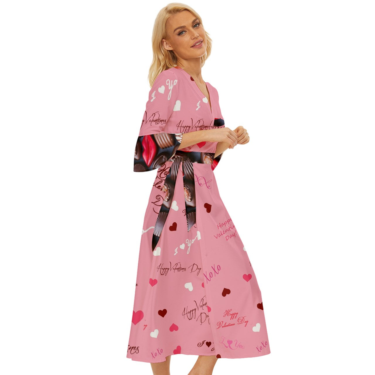 Sweet Valentine's Midsummer Wrap Dress