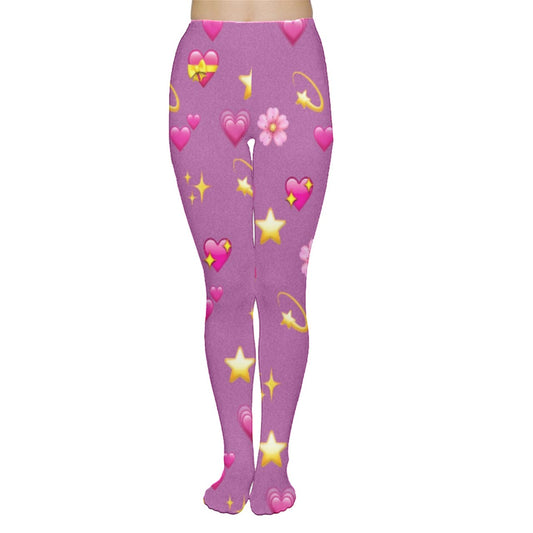 Emoji Hearts Tights