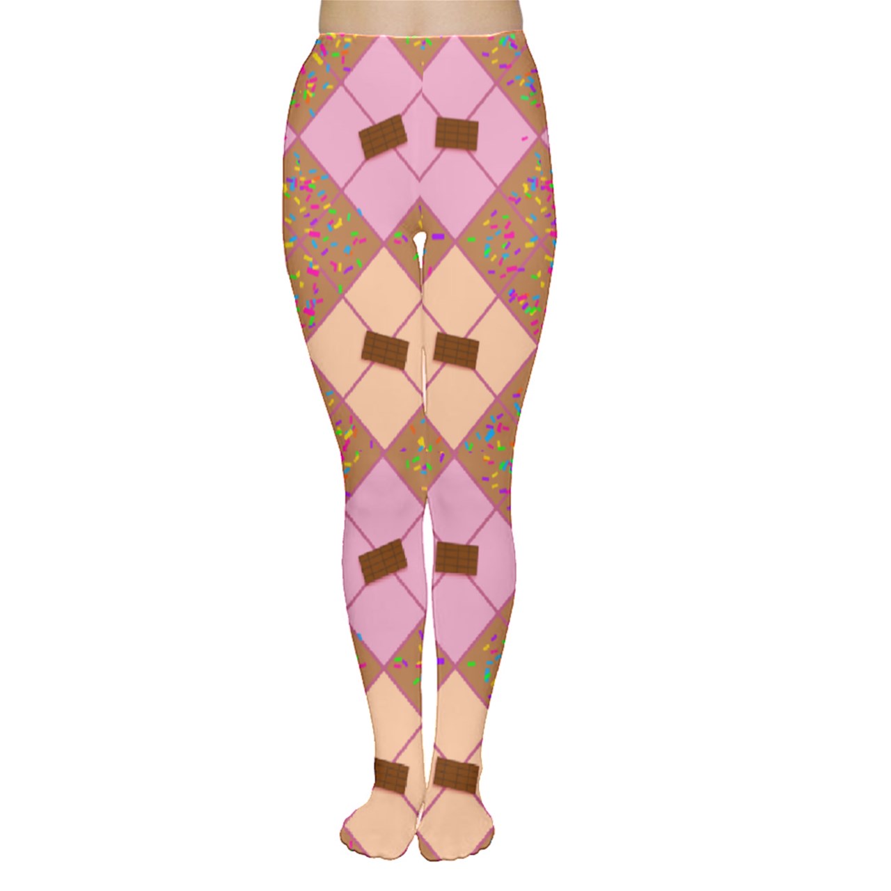 Sweet Sprinkled Argyle Tights