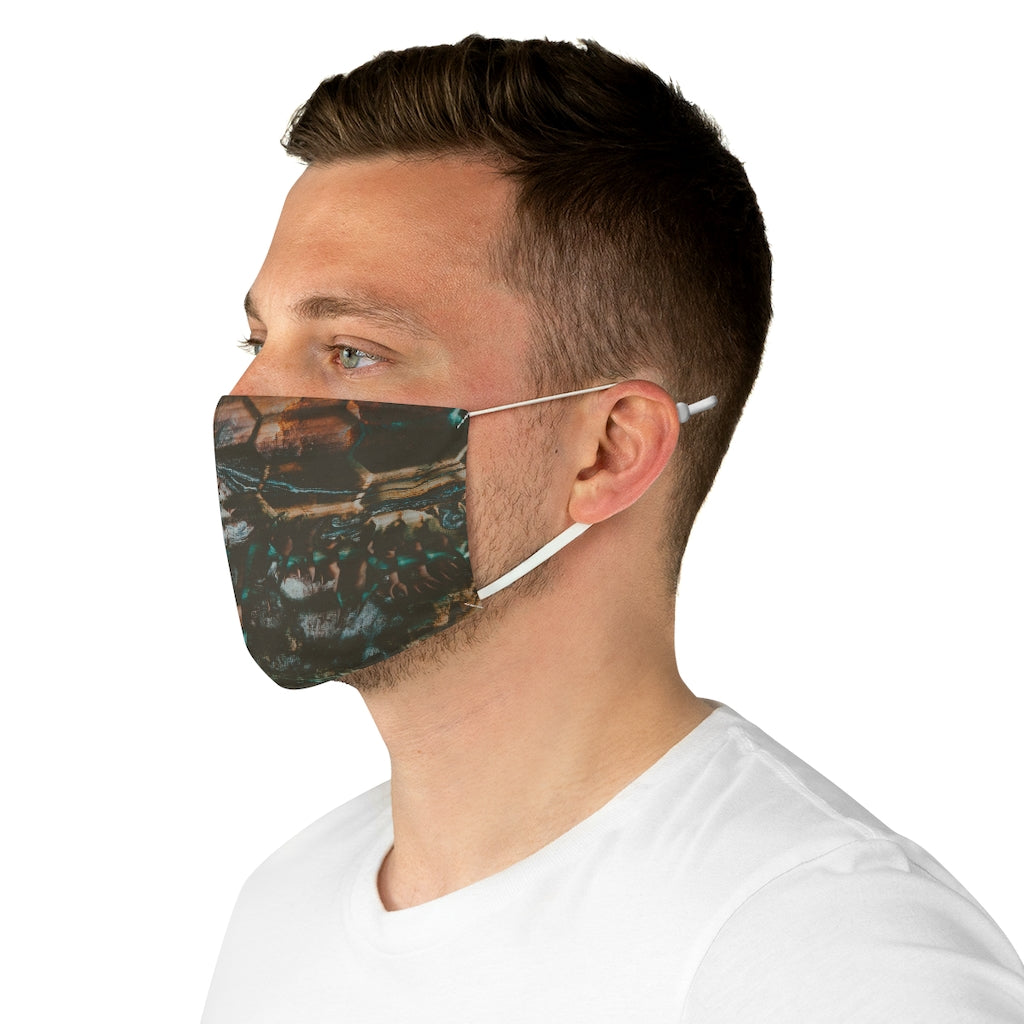 Dino Skin Print Fabric Face Mask