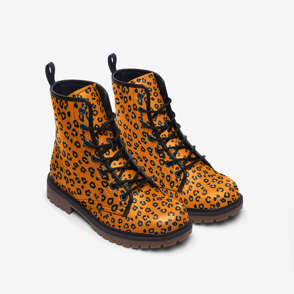 Orange Cheetah Leather Lightweight boots MT