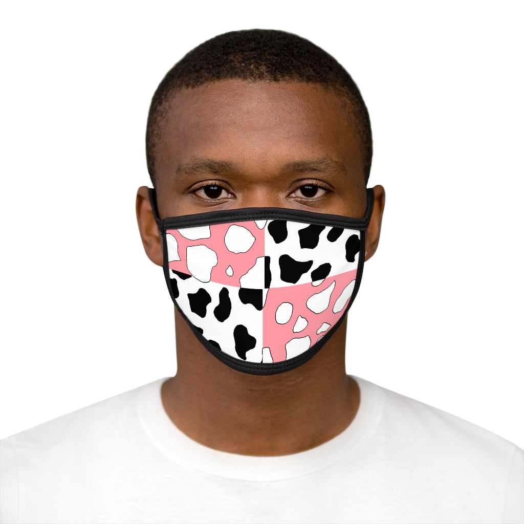 Softboi Pink Cowboi Mixed-Fabric Face Mask
