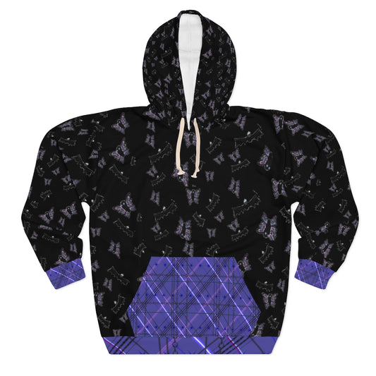 butterflies and bats Pullover Hoodie Black