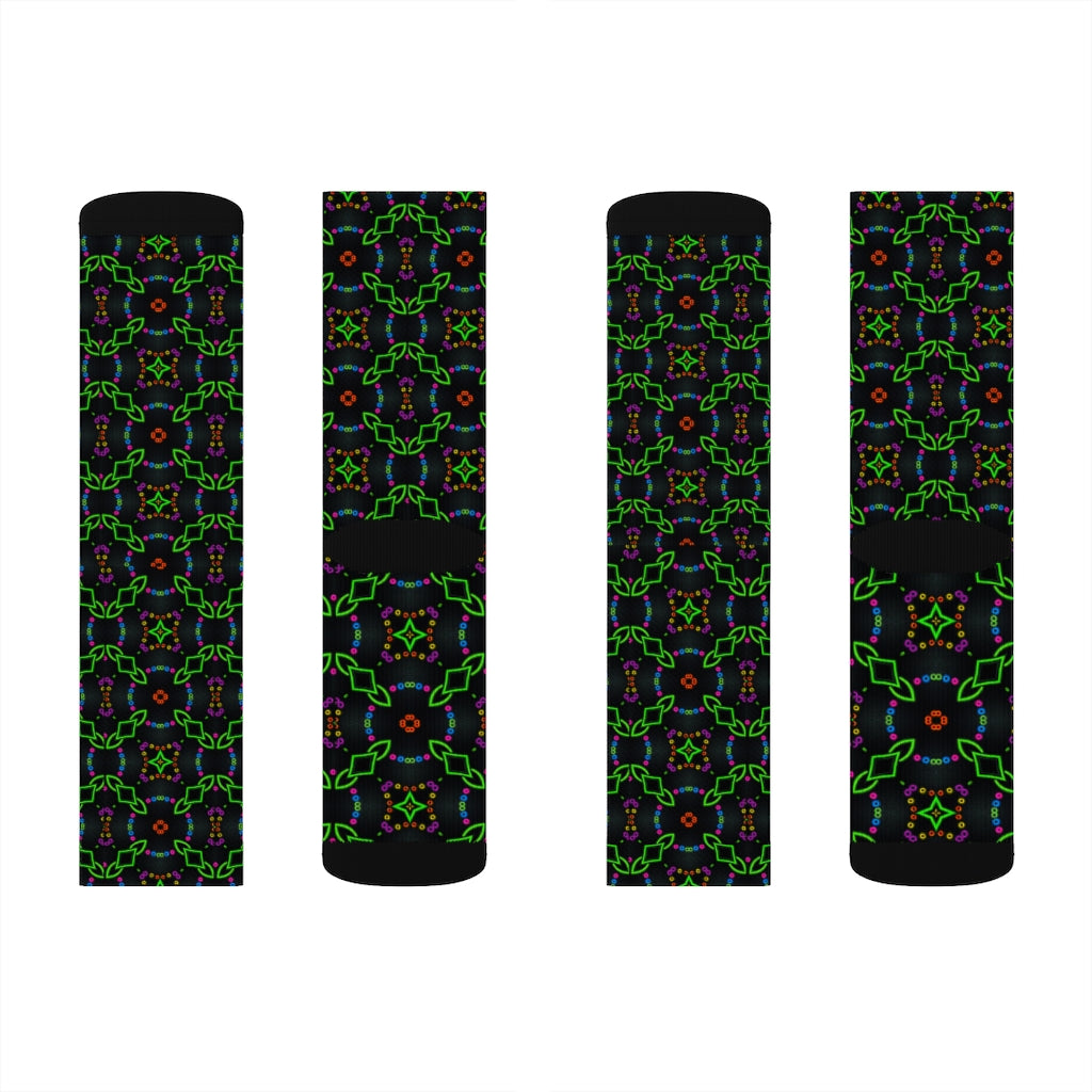 Neon Chainlink Sublimation Socks