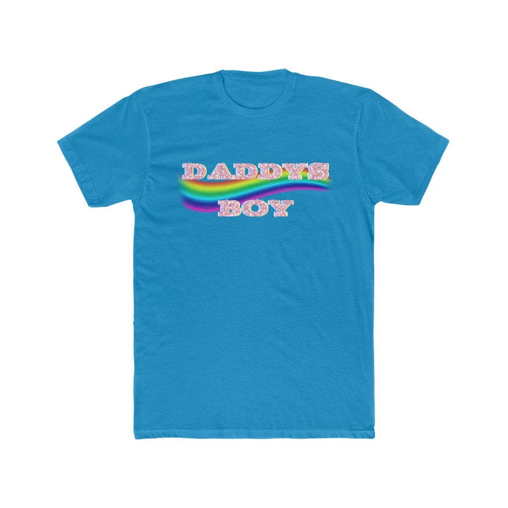 Daddys Boy Rainbow Cotton Crew Tee