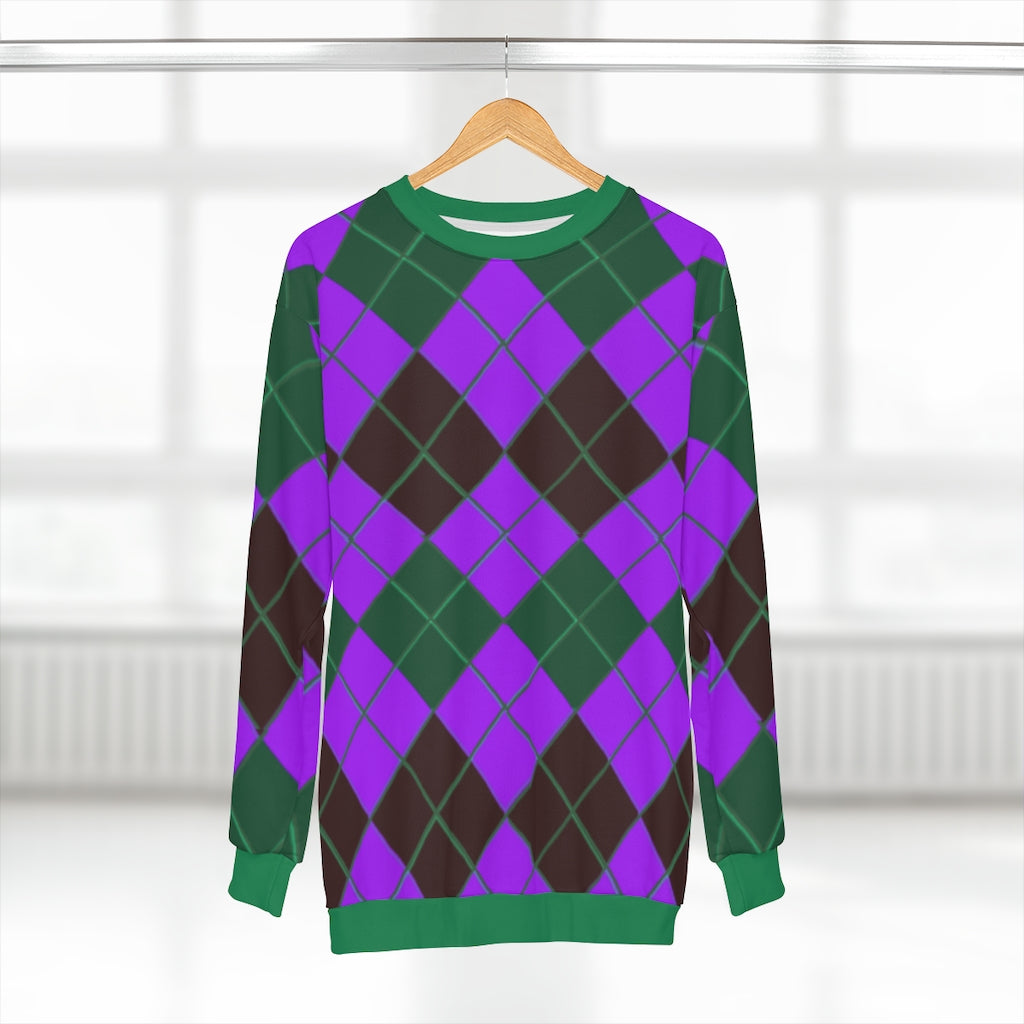 Blueberry Tincture Argyle Sweatshirt