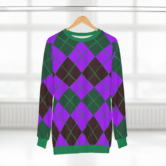 Blueberry Tincture Argyle Sweatshirt