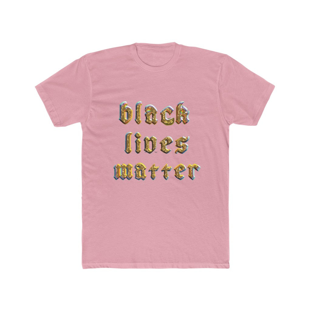 Black Lives Matter Gold Cotton Crew Tee