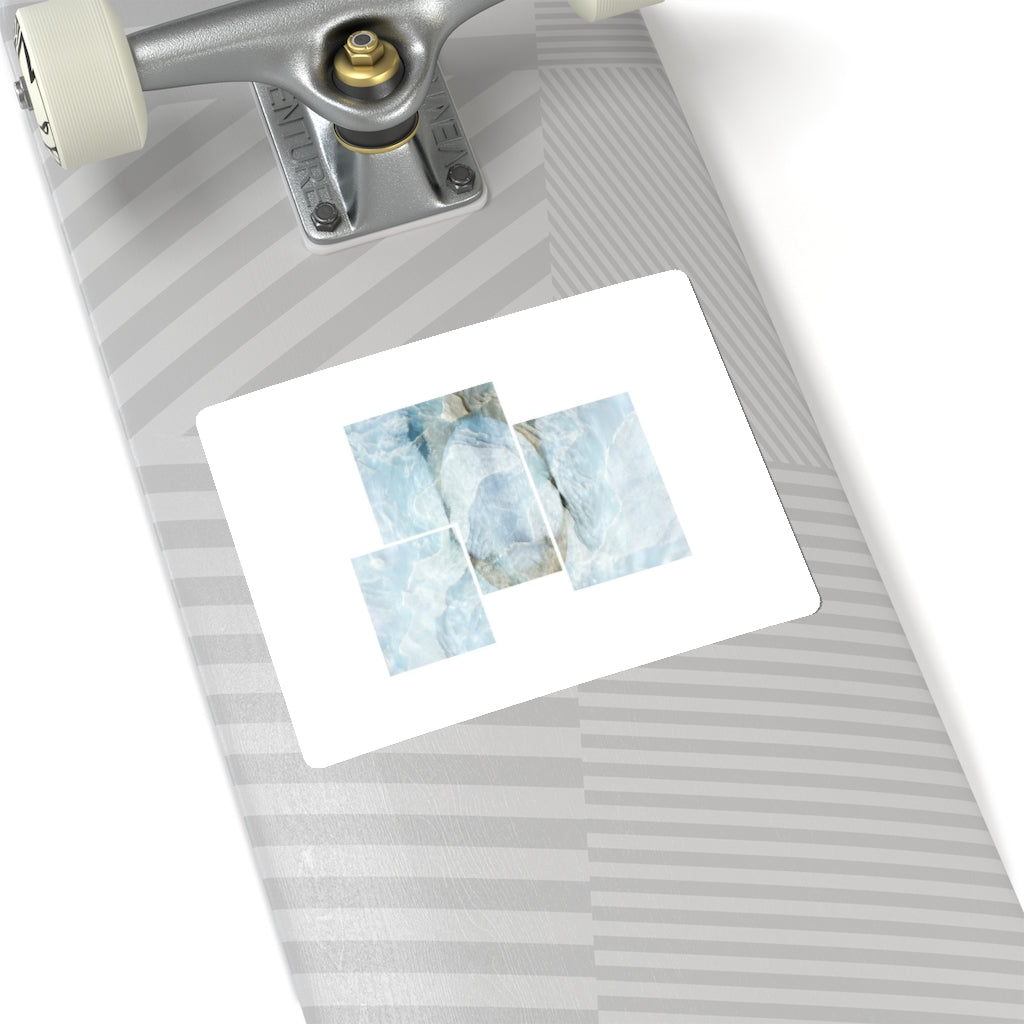 Cool Wave Minimal Block Kiss-Cut Stickers