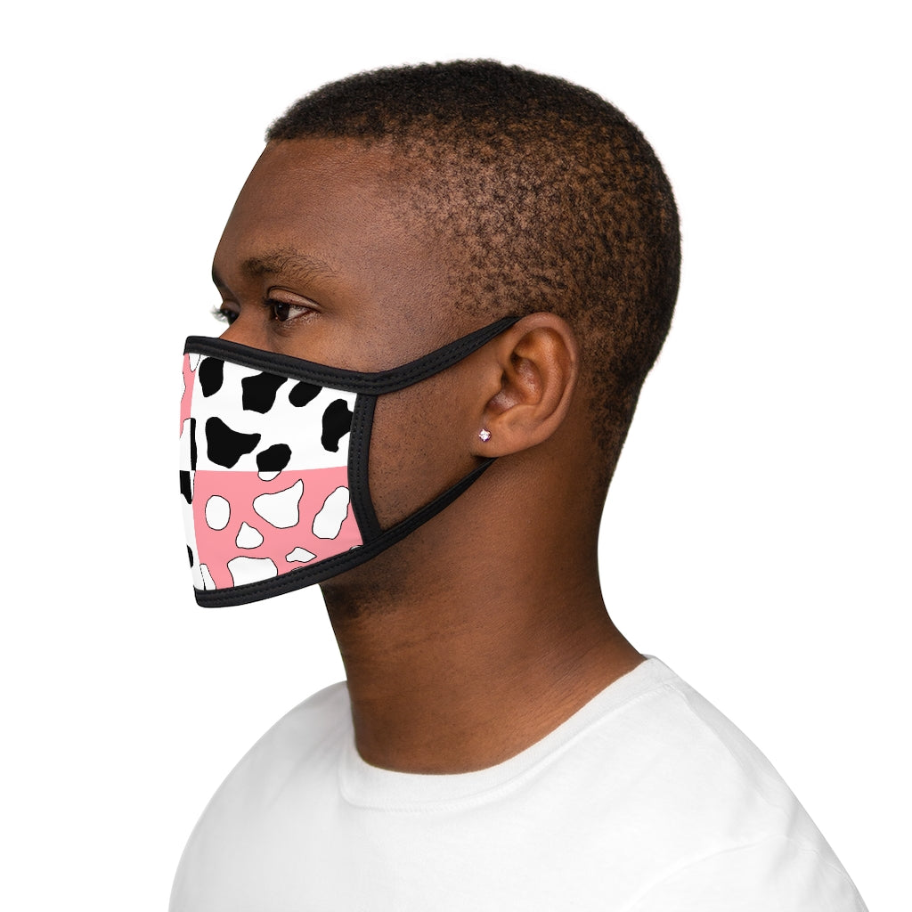 Softboi Pink Cowboi Mixed-Fabric Face Mask