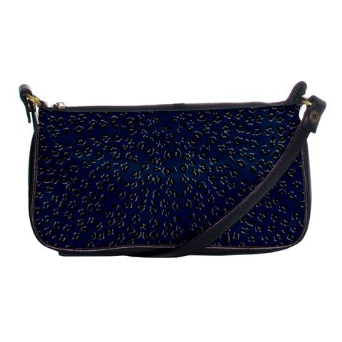 navy cheetah Shoulder Clutch Bag