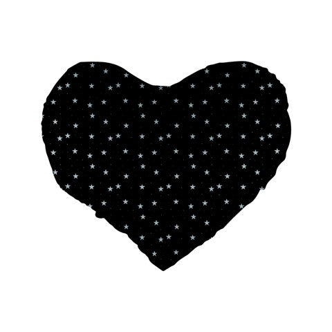 Clear Night Star Standard 16" Premium Flano Heart Shape Cushion