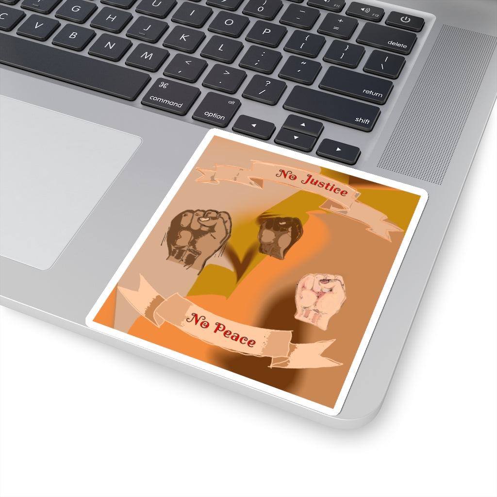 No Justice No Peace Kiss-Cut Stickers