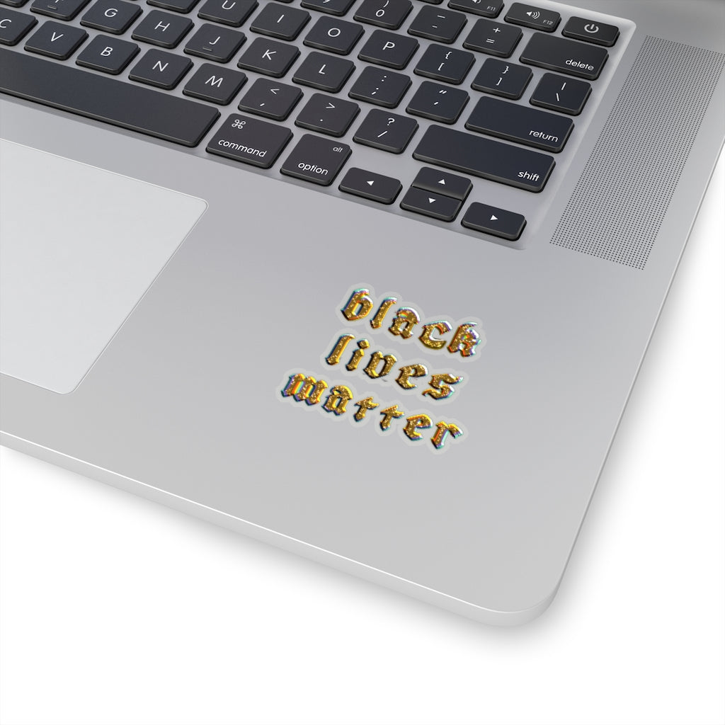 Black Lives Matter Metallic Print Kiss-Cut Stickers
