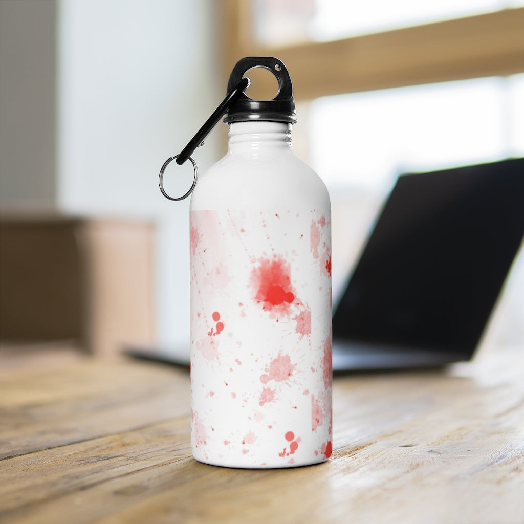 blood spatter Stainless Steel Water Bottle