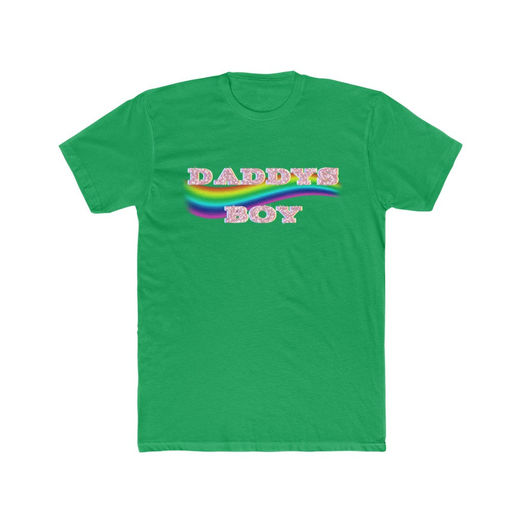 Daddys Boy Rainbow Cotton Crew Tee