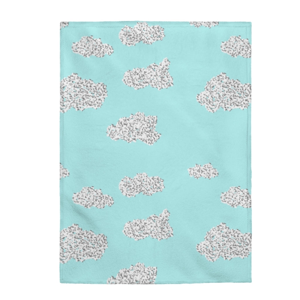 cubic cloud Velveteen Plush Blanket