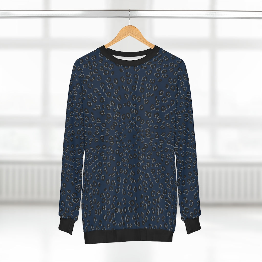 Navy Cheetah Sweatshirt