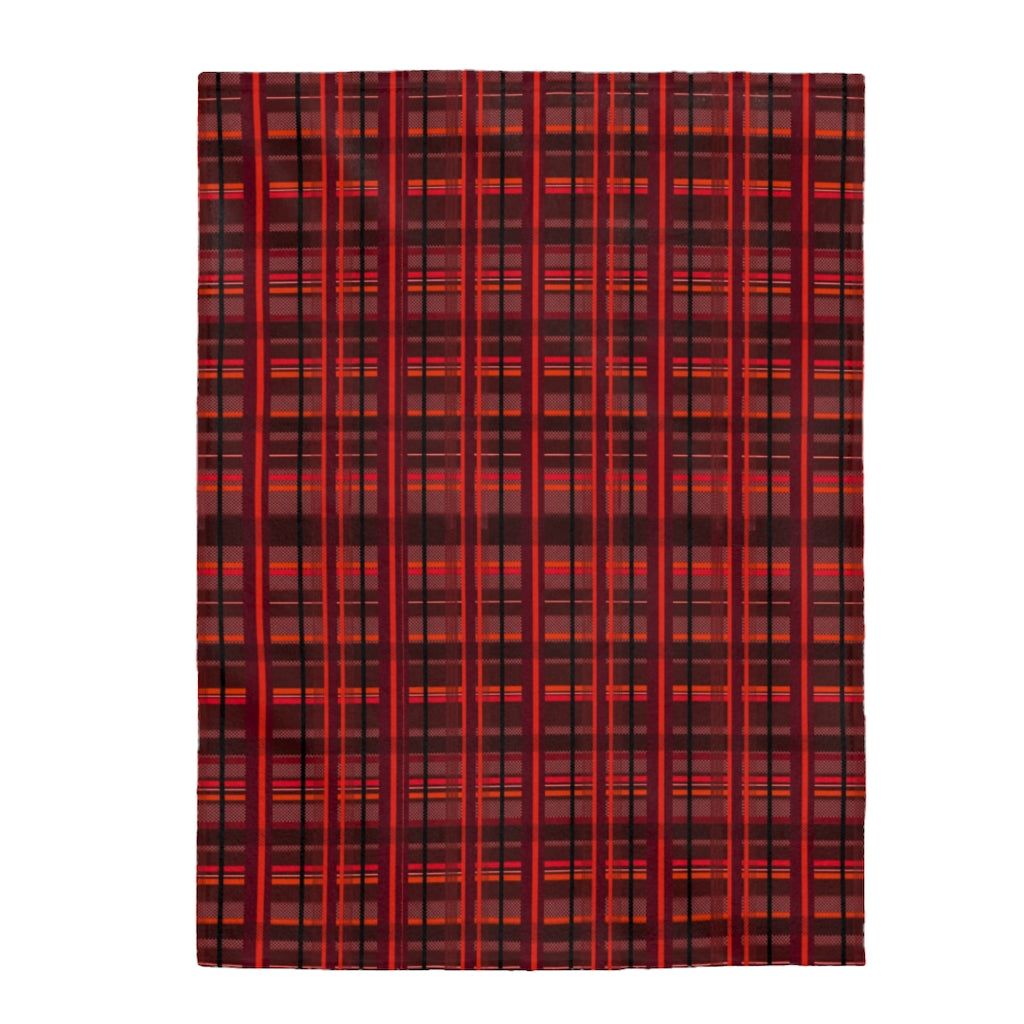 red black plaid Velveteen Plush Blanket