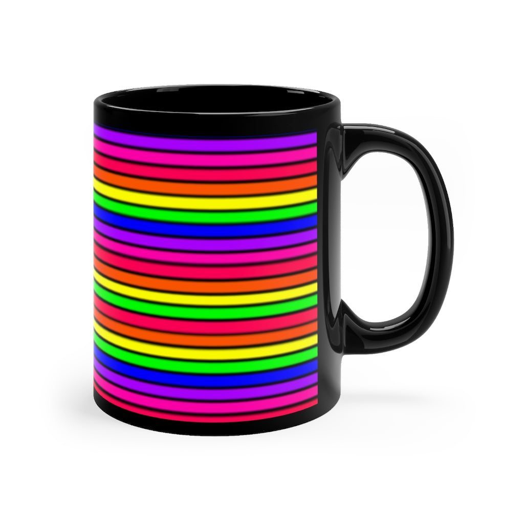Rainbow Stripe mug 11oz