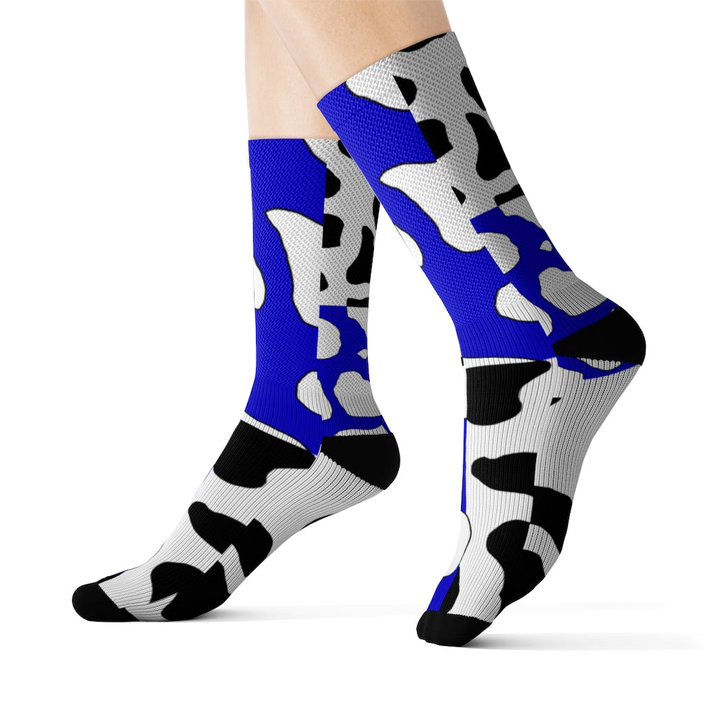 e-boy Blue Cowboi Sublimation Socks