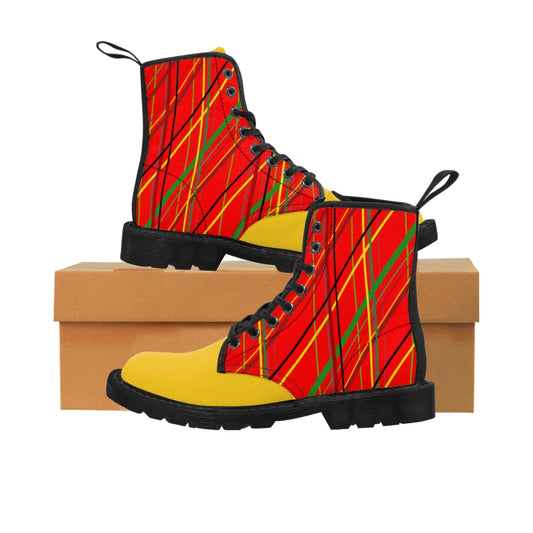 hufflestuff preppy Large Size Canvas Boots